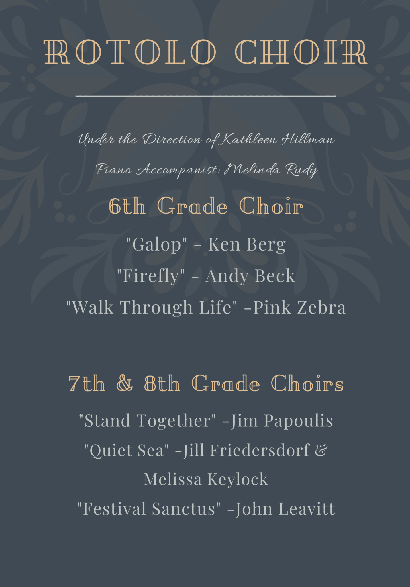 RMS Fall Choir Concert | Batavia Fine Arts Centre